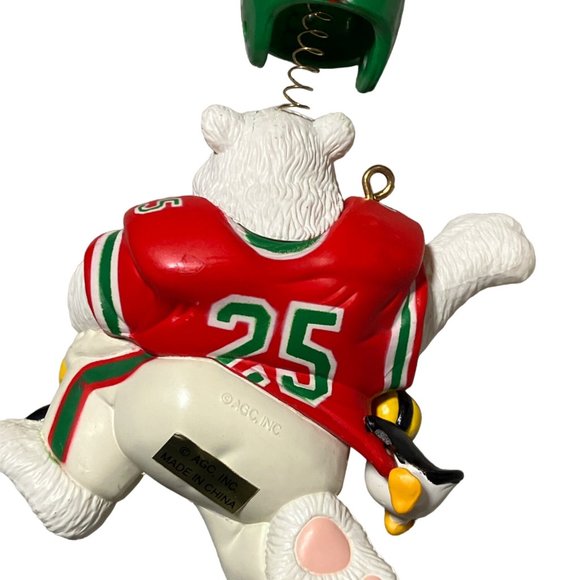 Carlton Cards Gridiron Greetings Football Folly Christmas Ornament - Picture 6 of 9